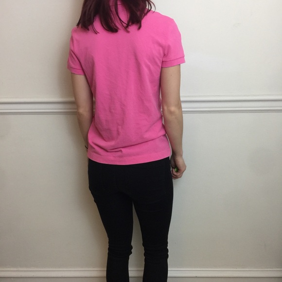 Lilly Pulitzer Pink Cotton Polo Shirt Top Blouse - Picture 4 of 8